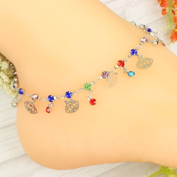 "Handmade Anklet – Elegant & Delicate Jewelry for Women | UNVRC1223 - Picture 6 of 10